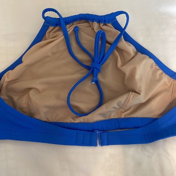 J crew halter swimsuit blue - Picture 2 of 4